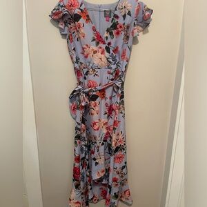 Vince Camuto floral ruffle dress